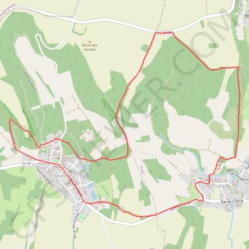 Trace GPS La marguerite de la Saint-Michel, itinéraire, parcours