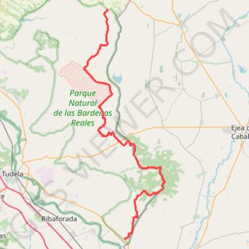 Trace GPS BTT Gran Bardena - Extreme Bardenas, itinéraire, parcours