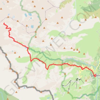 Trace GPS Du refuge de Bayssellance à Gavarnie, itinéraire, parcours