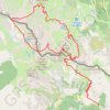 Trace GPS Circuit des lacs (Lausfer, Sainte-Anne et Variclès) depuis la route d'Isola 2000, itinéraire, parcours