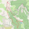 Trace GPS Vire du Pas de Sambardou en boucle depuis Archiane (Vercors), itinéraire, parcours