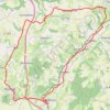 Trace GPS Vallee de la Bourbre et ses hauteurs., itinéraire, parcours