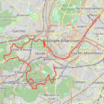 Trace GPS EcoTrail de Paris Ile-de-France, itinéraire, parcours