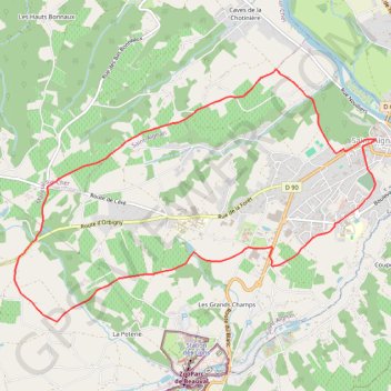 Trace GPS De la Bruyère du curé - Saint-Aignan, itinéraire, parcours