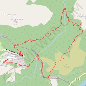 Trace GPS La Vinzelle, itinéraire, parcours