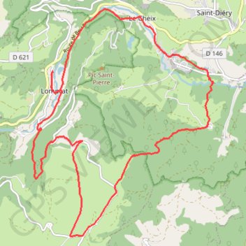 Trace GPS Autour de Verneuge - Lompras, itinéraire, parcours