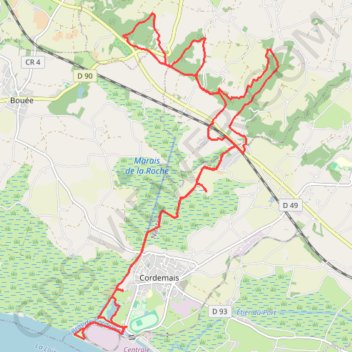 Trace GPS Des marais à la Villa Cheminée - Cordemais, itinéraire, parcours