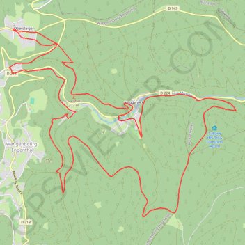 Trace GPS Base VTT Circuit La Mossig, itinéraire, parcours
