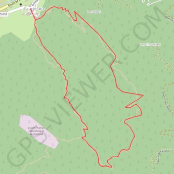 Trace GPS Le ravin de la Piche et son Rocher-qui-Parle, itinéraire, parcours