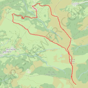 Trace GPS HAUTACAM depuis Lias, itinéraire, parcours