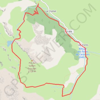 Trace GPS Circuit du Lac des Cordes, itinéraire, parcours