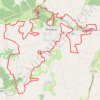 Trace GPS Donnezac 38km, itinéraire, parcours