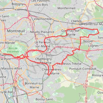 Trace GPS Rallye CSM13 - 52km, itinéraire, parcours
