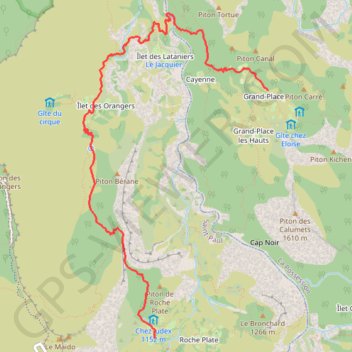 Trace GPS Grand-Place - Roche Plate, itinéraire, parcours