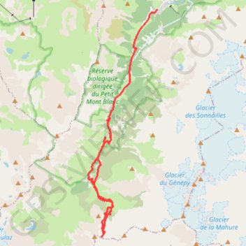 Trace GPS Col d'Aussois, itinéraire, parcours