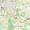 Trace GPS Courcelles-sur-Nied - Metz-Sablon, itinéraire, parcours