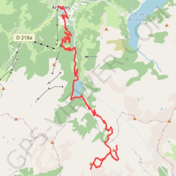 Trace GPS J1- Arêches - Coire_vf_unified, itinéraire, parcours