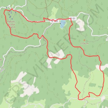 Trace GPS Station de La Loge des Gardes, itinéraire, parcours