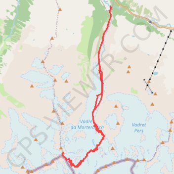 Trace GPS Bernina, itinéraire, parcours