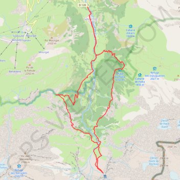 Trace GPS Vuelta Gavernie, itinéraire, parcours