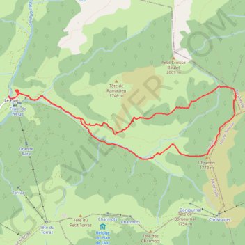 Trace GPS Col du Jaillet et l'Éperon, itinéraire, parcours