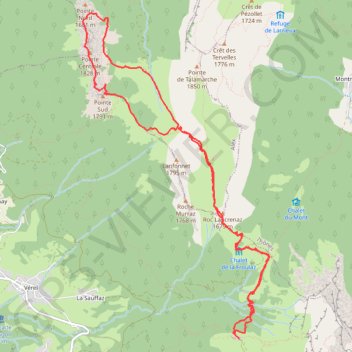 Trace GPS Dents de Lanfon, itinéraire, parcours