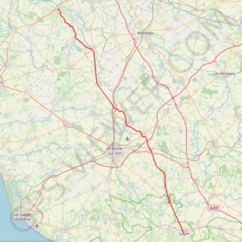 Trace GPS De Saint-Philbert-de-Grand-Lieu à Luçon, itinéraire, parcours