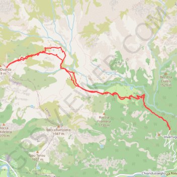 Trace GPS Truc d'Ovarda, itinéraire, parcours