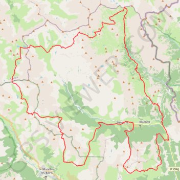 Trace GPS Tour du Mont Thabor, itinéraire, parcours
