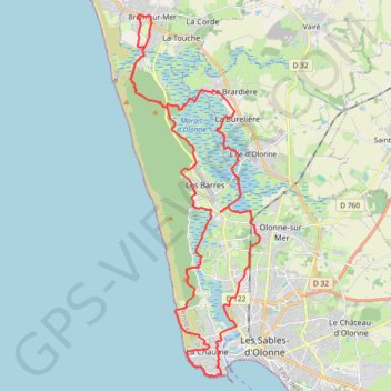 Trace GPS la-chaume2-43km, itinéraire, parcours