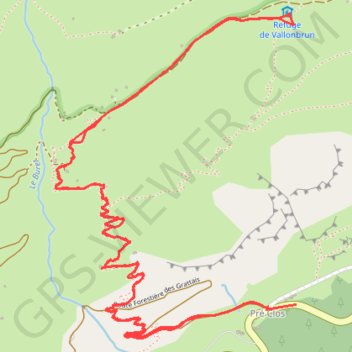 Trace GPS Vers le refuge de Vallonbrun - Bessans, itinéraire, parcours