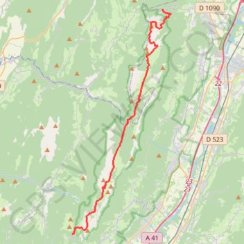 Trace GPS Traversée hauts de chartreuse, itinéraire, parcours