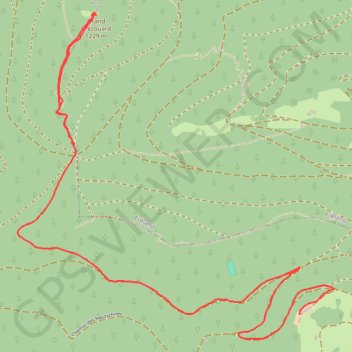 Trace GPS Randonnée en montagne - Lapoutroie - Alsace, itinéraire, parcours