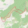 Trace GPS EYROLES. Col de Fabre et Col de Maruen, itinéraire, parcours