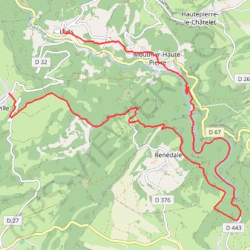 Trace GPS GRP Loue-Lison - Etape 2, itinéraire, parcours