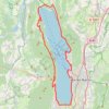 Trace GPS Tour du Lac du Bourget, itinéraire, parcours