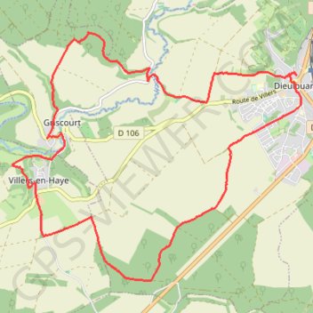Trace GPS La Roche aux Loups - Dieulouard, itinéraire, parcours
