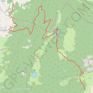 Trace GPS Par dessus la Montagne de Banges, itinéraire, parcours