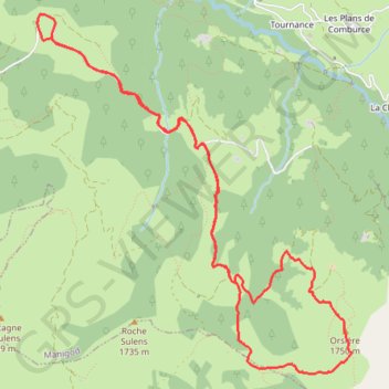 Trace GPS Pointe d'Orsière, itinéraire, parcours