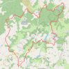 Trace GPS Meuzac - Puy et landes + Caux, itinéraire, parcours