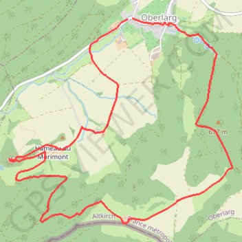 Trace GPS Circuit autour de Oberlarg, itinéraire, parcours