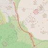 Trace GPS Randonnée du Piton d'eau foc foc à la Réunion, itinéraire, parcours