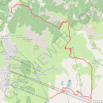 Trace GPS Les Deux Alpes, itinéraire, parcours