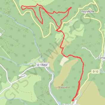 Trace GPS De Ferrals-Les-Montagnes au Plateau de Limouzy, itinéraire, parcours