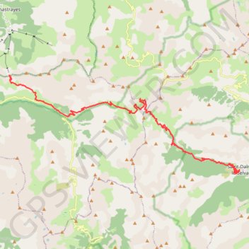 Trace GPS Rando saint dalmas le selvage - Sauze, itinéraire, parcours