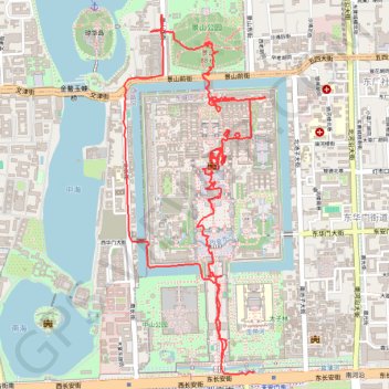 Trace GPS Forbidden City, itinéraire, parcours