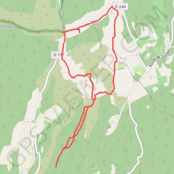 Trace GPS Autour de l'abbaye de Sénanque, itinéraire, parcours