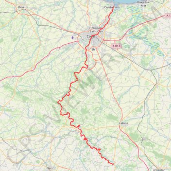 Trace GPS Vallée de l'Orne, itinéraire, parcours