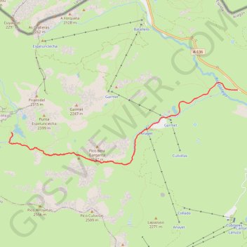 Trace GPS GR 11 FORMIGAL - IBONES DE ANAYET, itinéraire, parcours