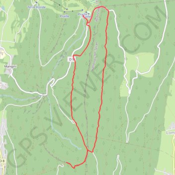Trace GPS Forêt de Mazières, itinéraire, parcours
